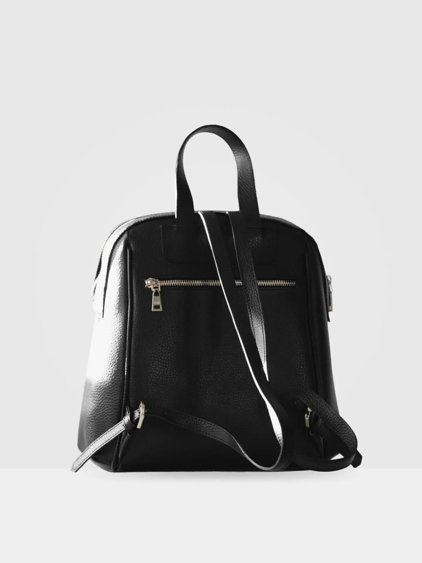 Hazel MIRUM® Leather Vegan Backpack | Black & Gold