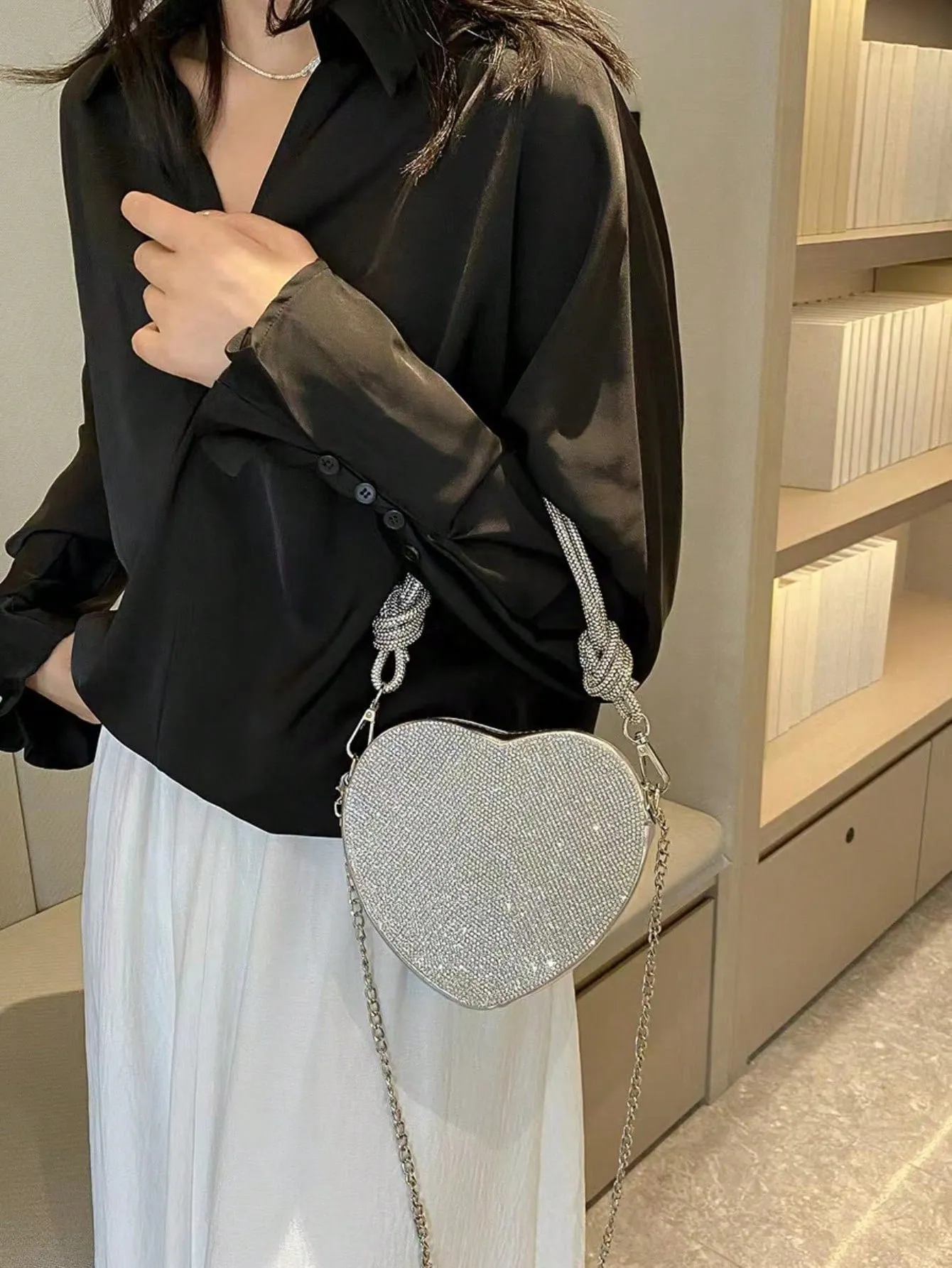 Heart Design Crossbody Bag- FD ⚡