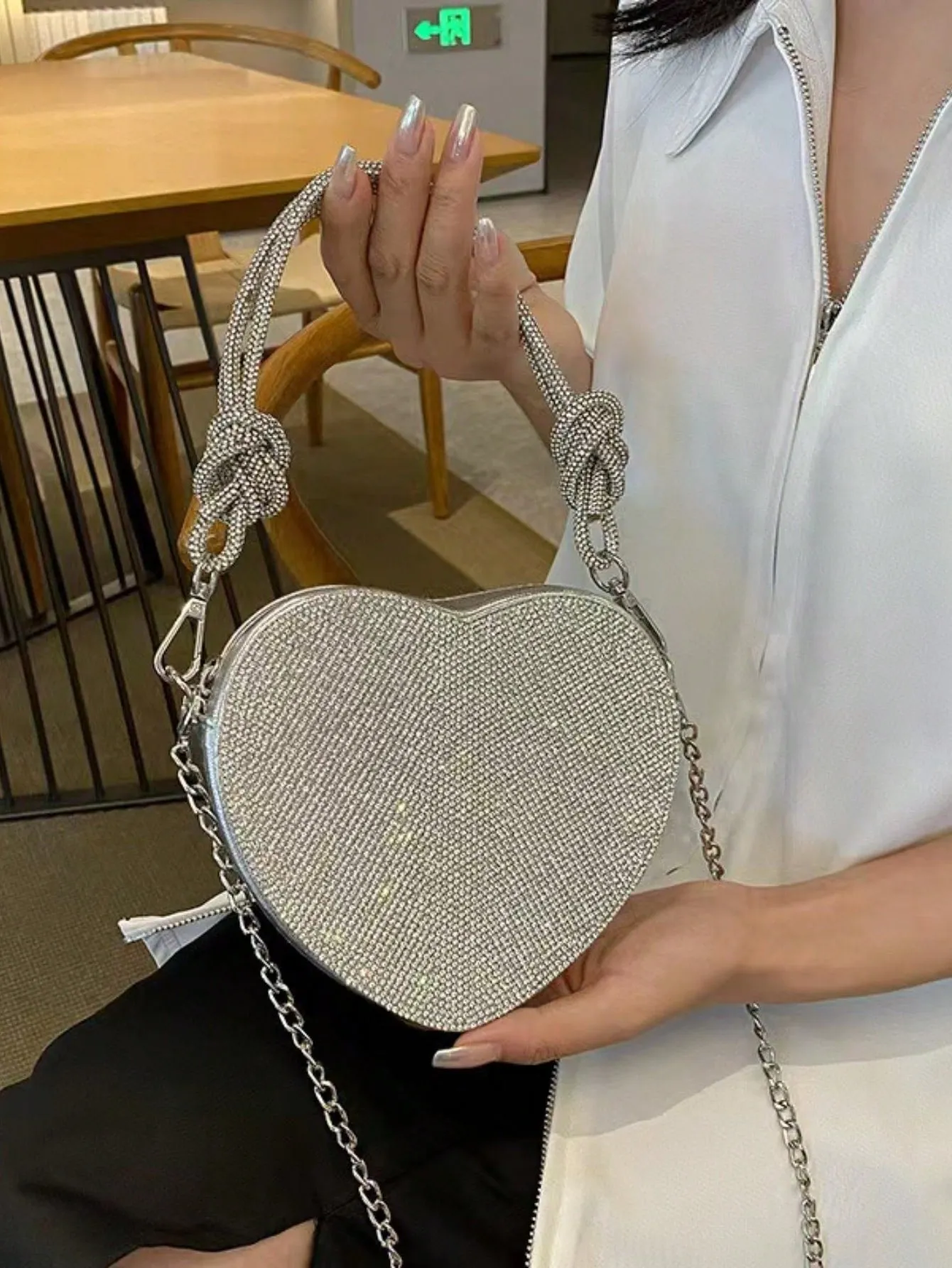 Heart Design Crossbody Bag- FD ⚡
