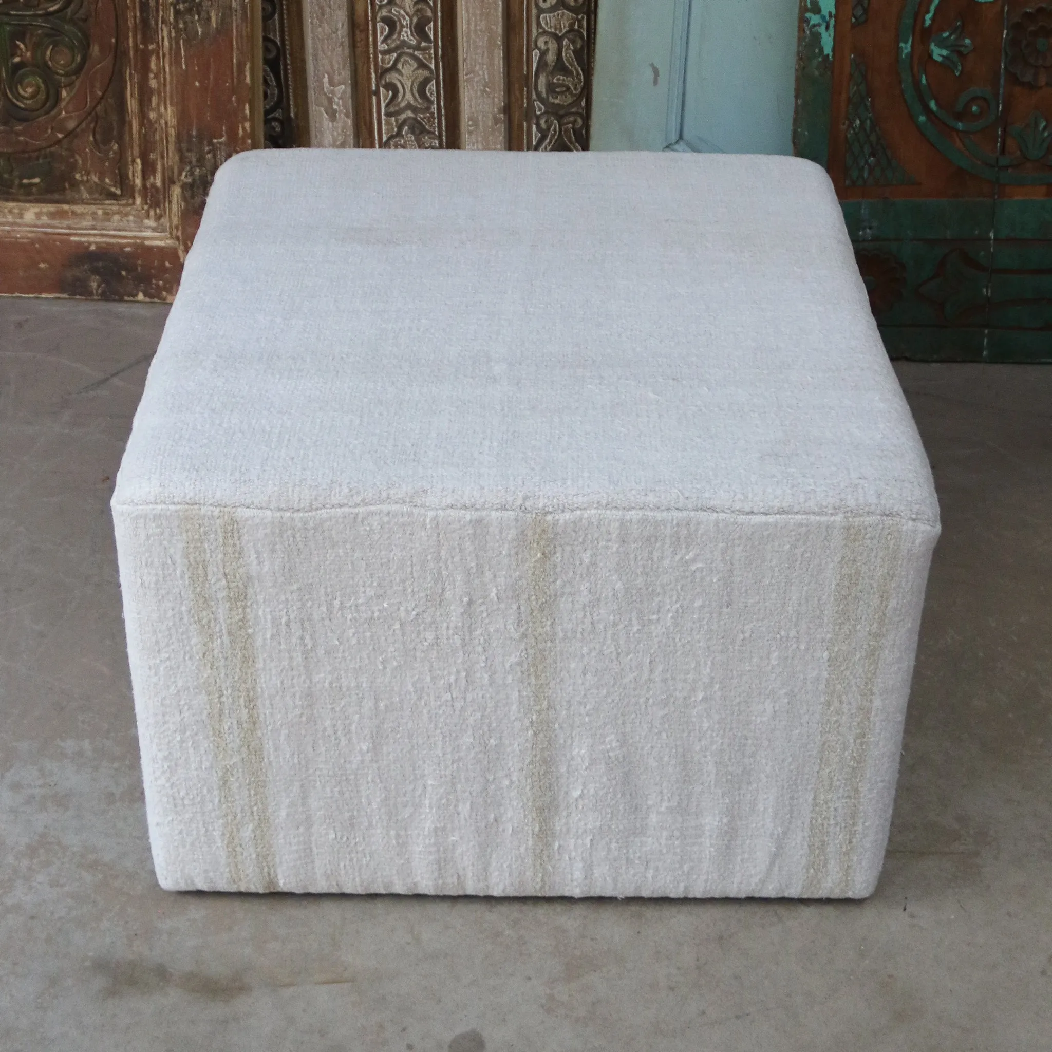 Hemp Square Ottoman 2818B 28"x18"