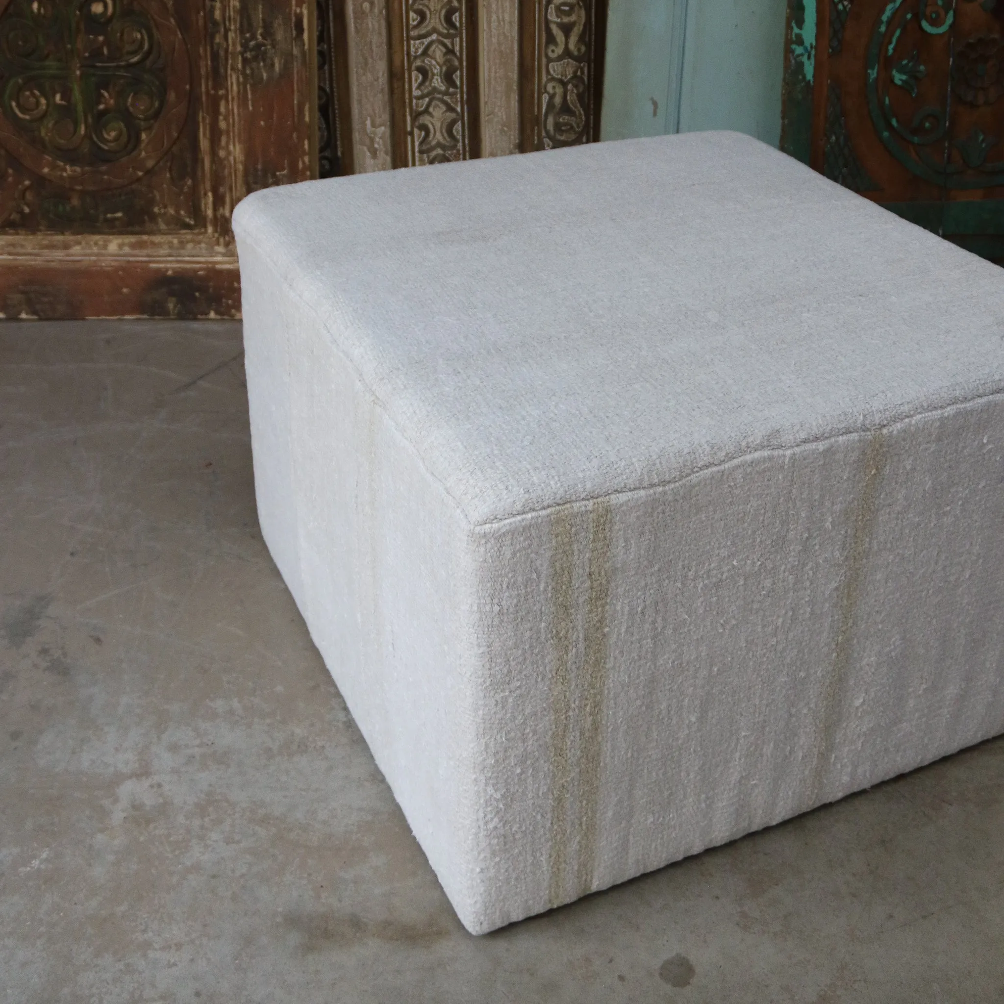 Hemp Square Ottoman 2818B 28"x18"