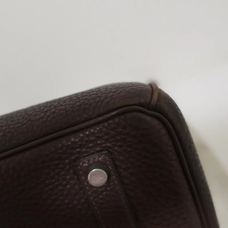 HERMES Birkin 35cm Brown Togo Leather/Palladium Hardware K Stamp-2007