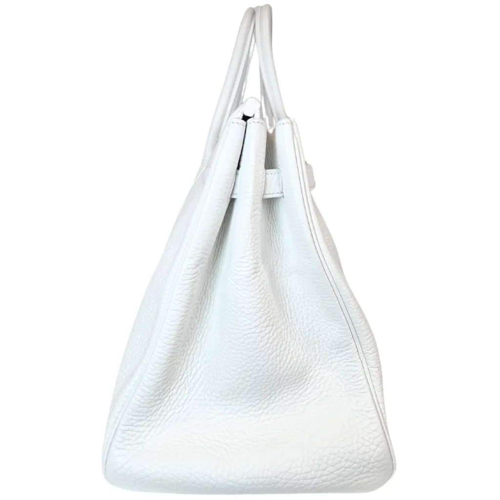 Hermes Birkin Blanc Clemence Palladium HW 35CM (2004)