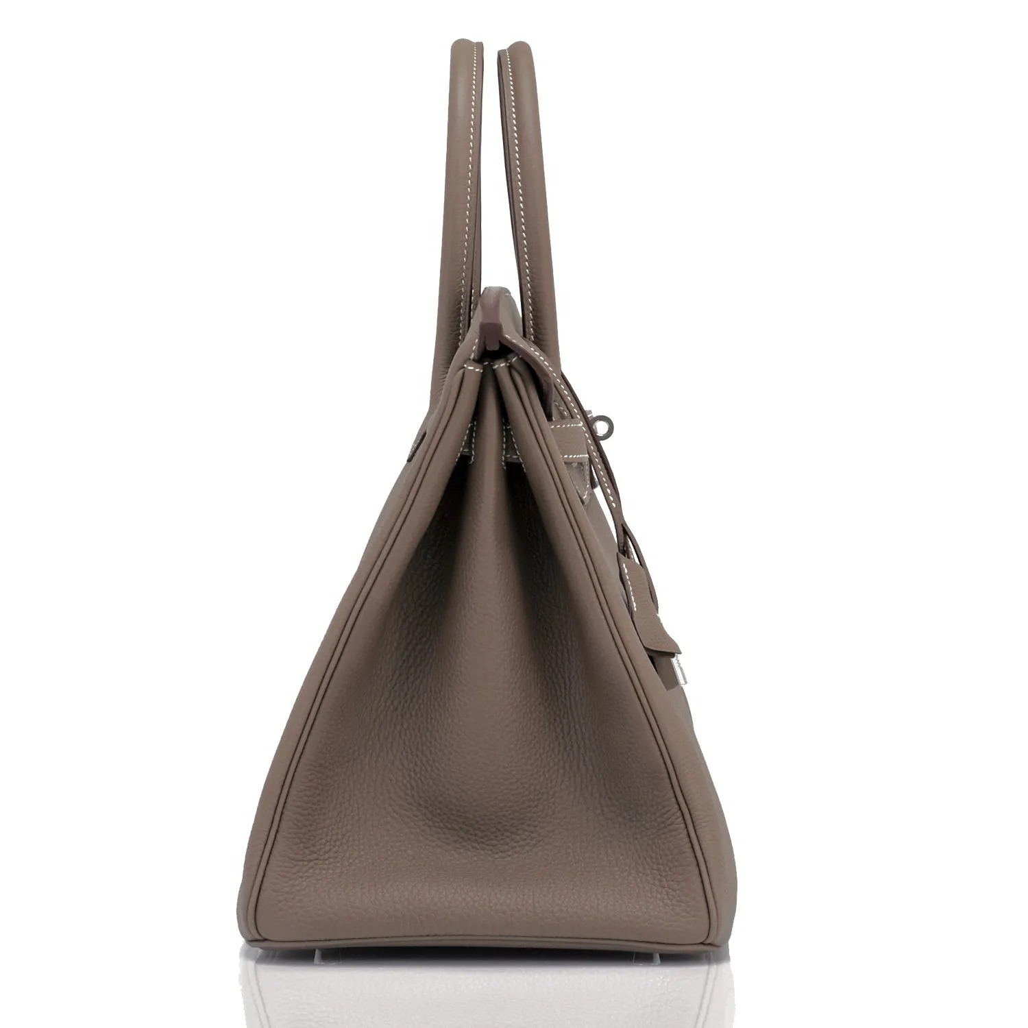 Hermes Etoupe Togo 35cm Birkin Palladium Hardware
