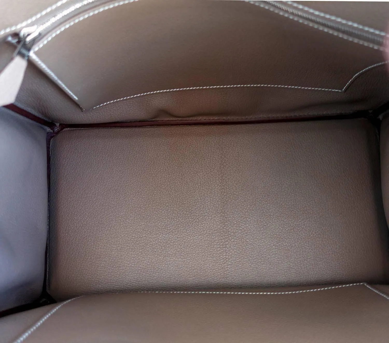 Hermes Etoupe Togo 35cm Birkin Palladium Hardware