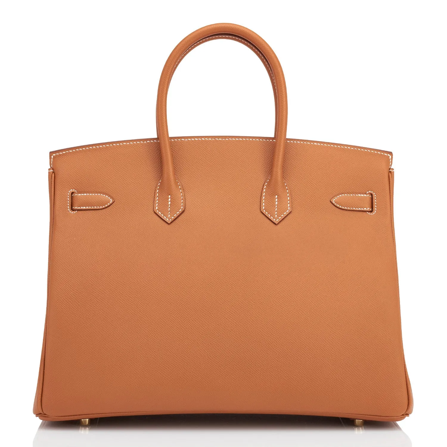 Hermes Gold Camel Tan 35cm Epsom Birkin Gold Hardware