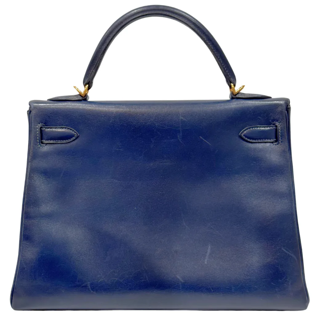 Hermes Kelly Navy Retourne Gold HW 32 2011