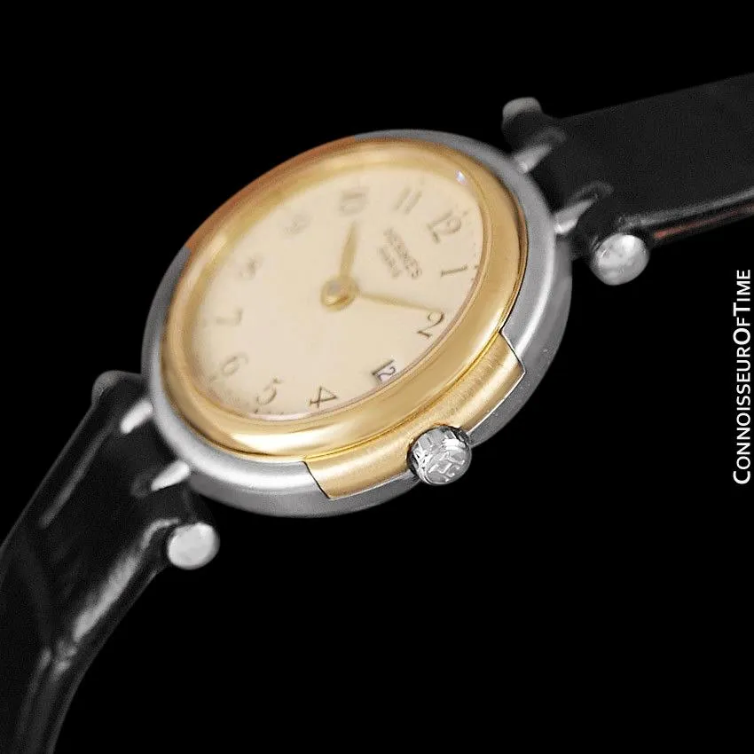 Hermes Winsdor Ladies Watch - Stainless Steel & 18K Gold Plated