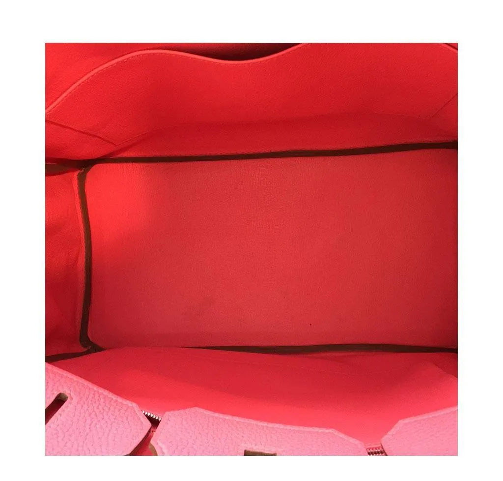 Hermès Birkin 35 Rose Lipstick PHW
