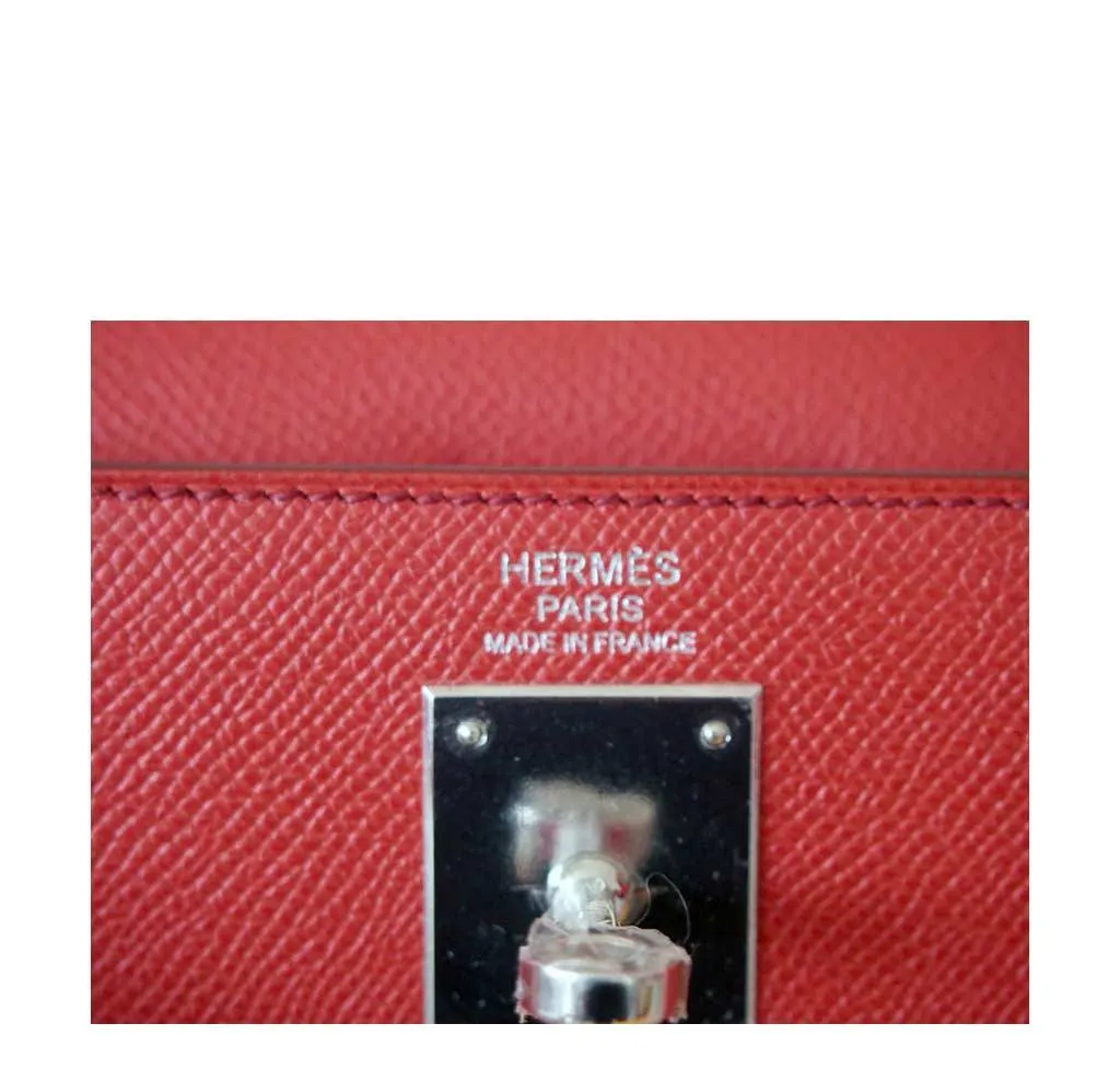 Hermès Kelly 32 Sellier Flag Red Pink Bag