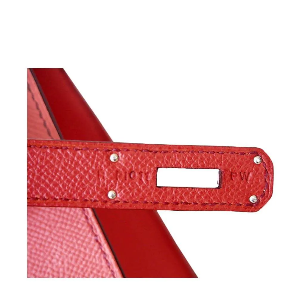 Hermès Kelly 32 Sellier Flag Red Pink Bag