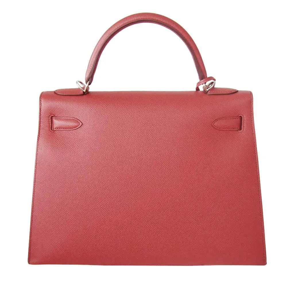 Hermès Kelly 32 Sellier Flag Red Pink Bag