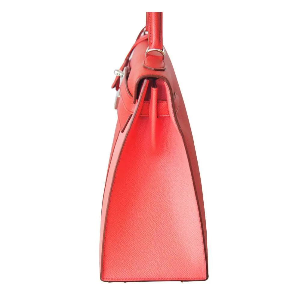 Hermès Kelly 32 Sellier Flag Red Pink Bag