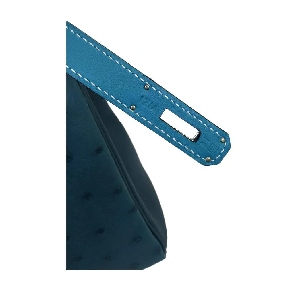 Hermès Limited Edition Kelly 32 Blue Green Bag