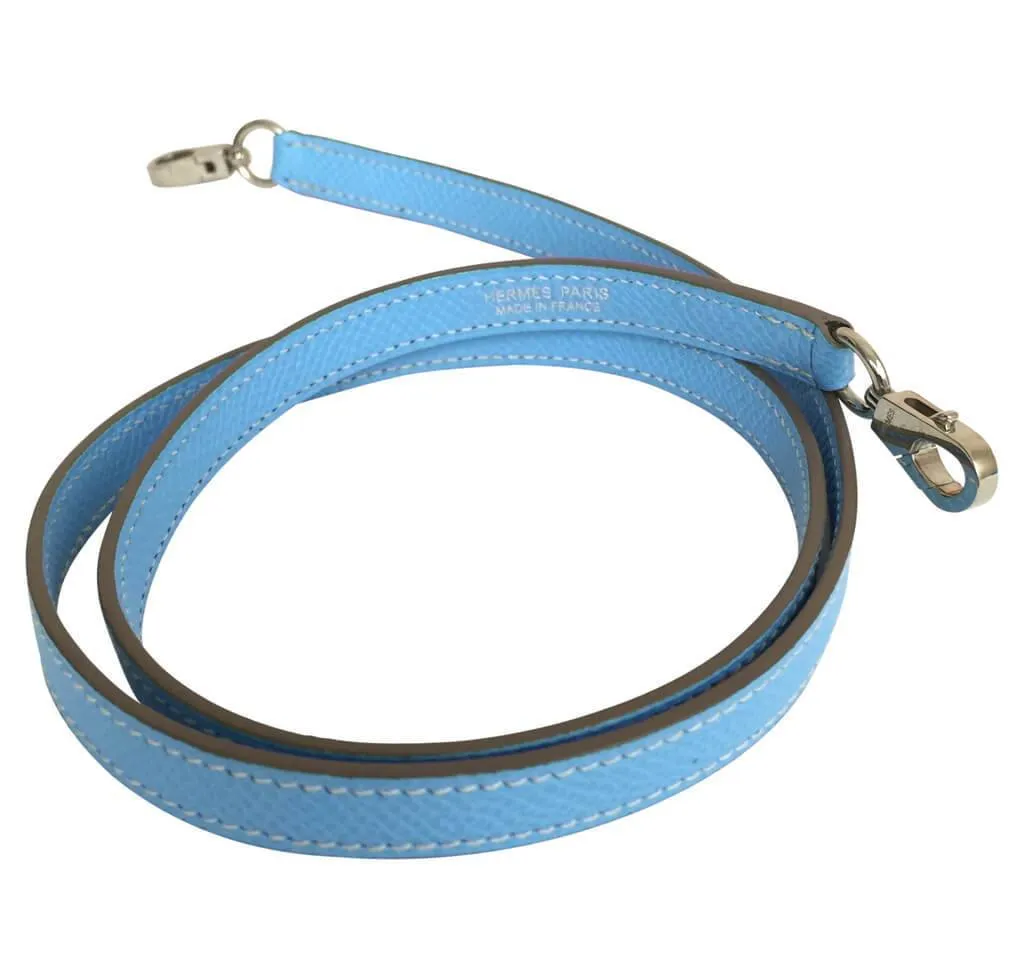 Hermès Tiny Kelly Blue Celeste Epsom Leather