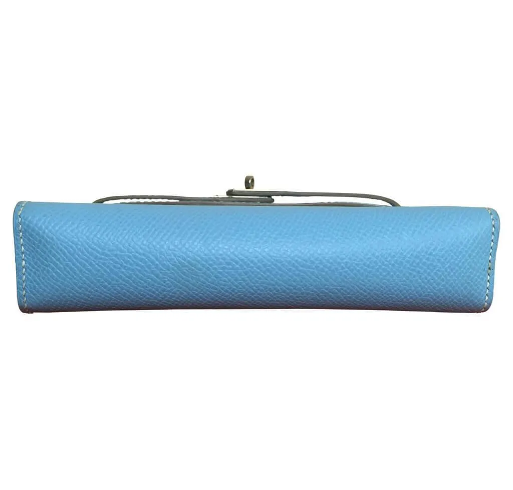 Hermès Tiny Kelly Blue Celeste Epsom Leather