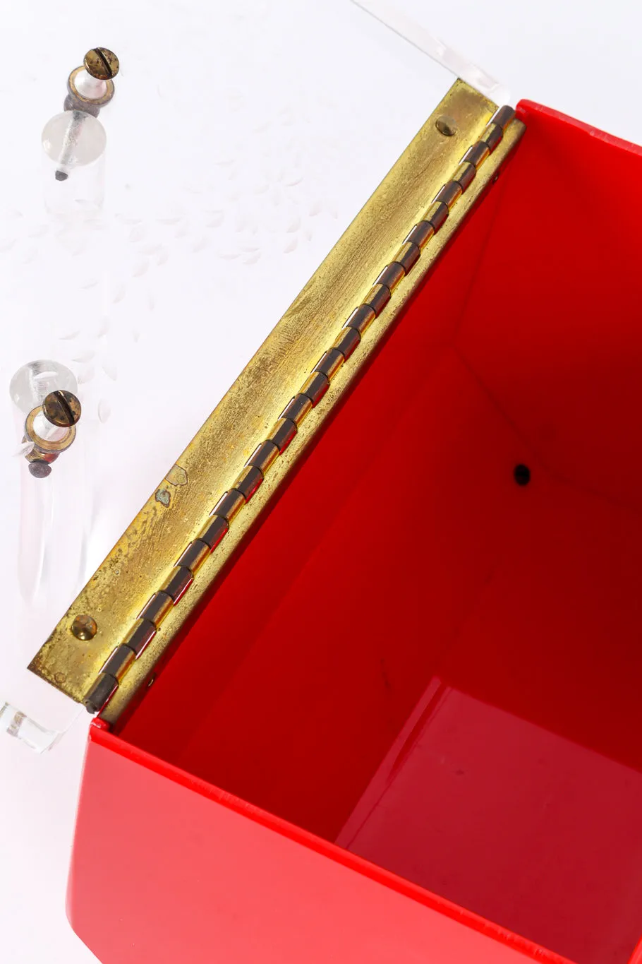 Hexagon Lucite Box Bag