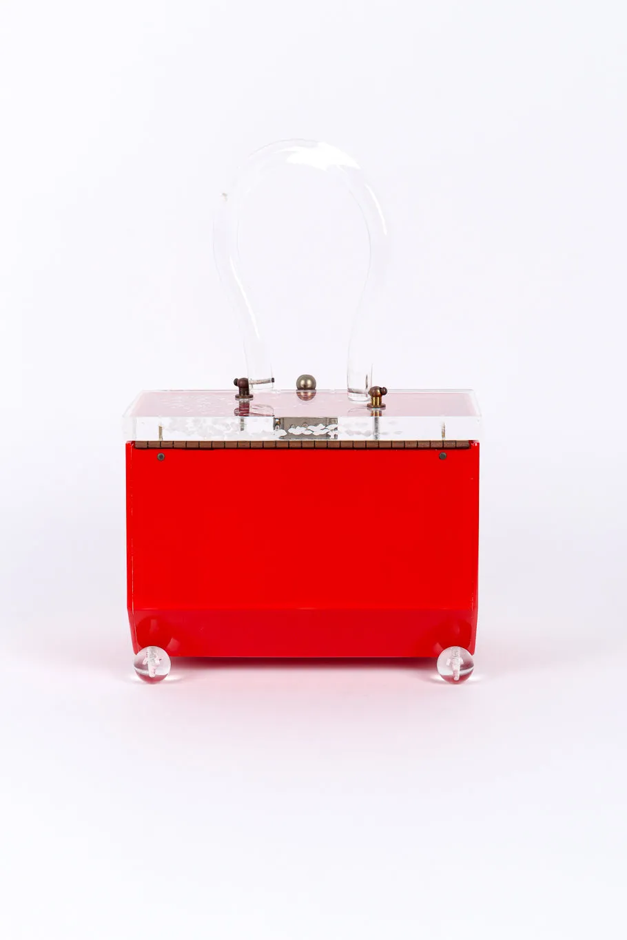 Hexagon Lucite Box Bag