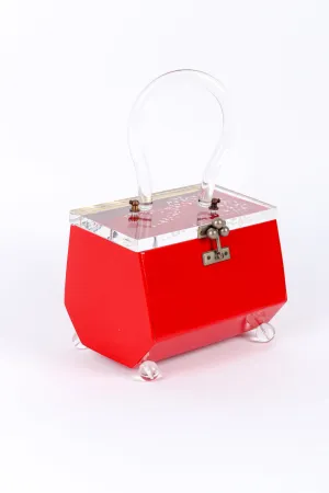 Hexagon Lucite Box Bag