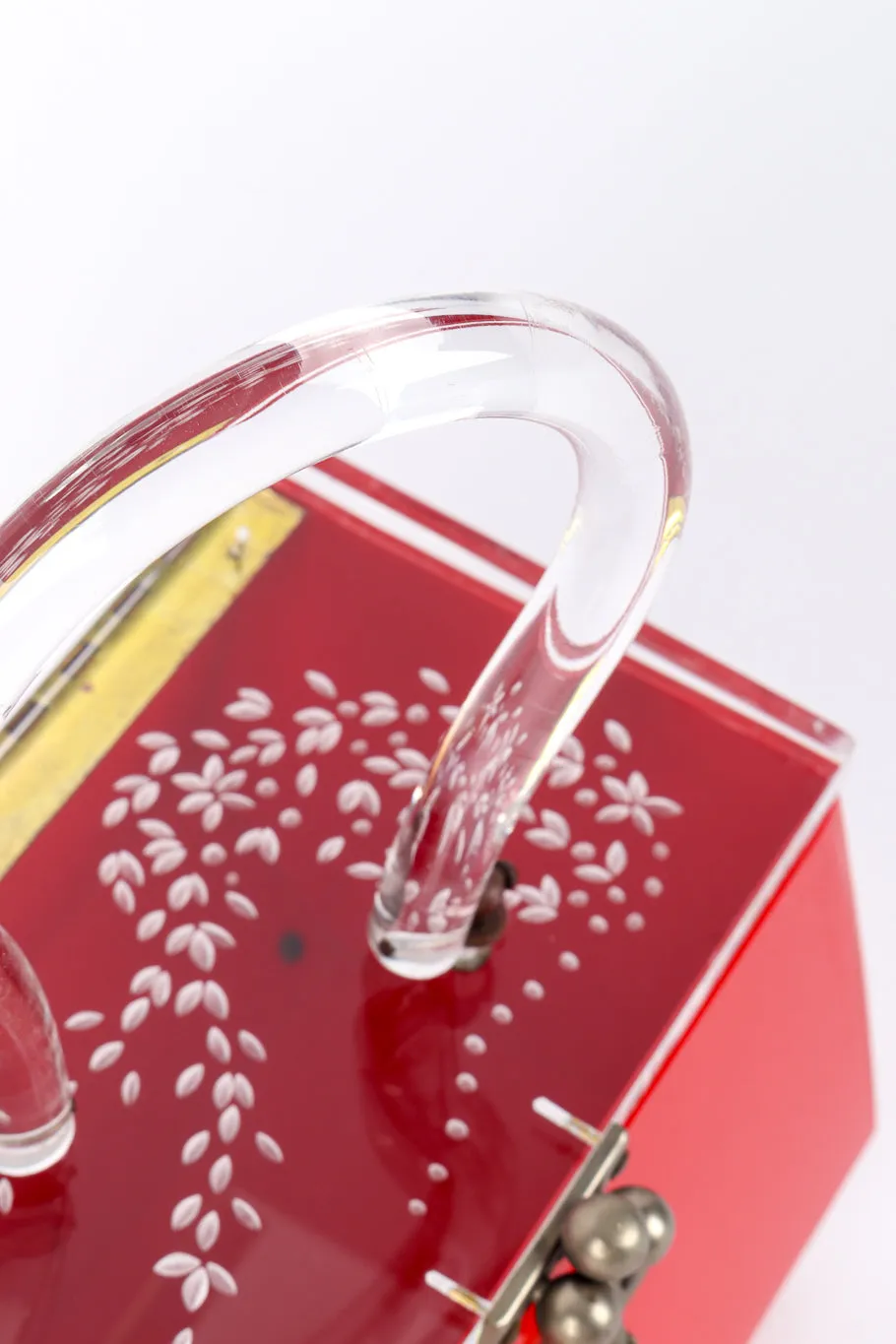 Hexagon Lucite Box Bag