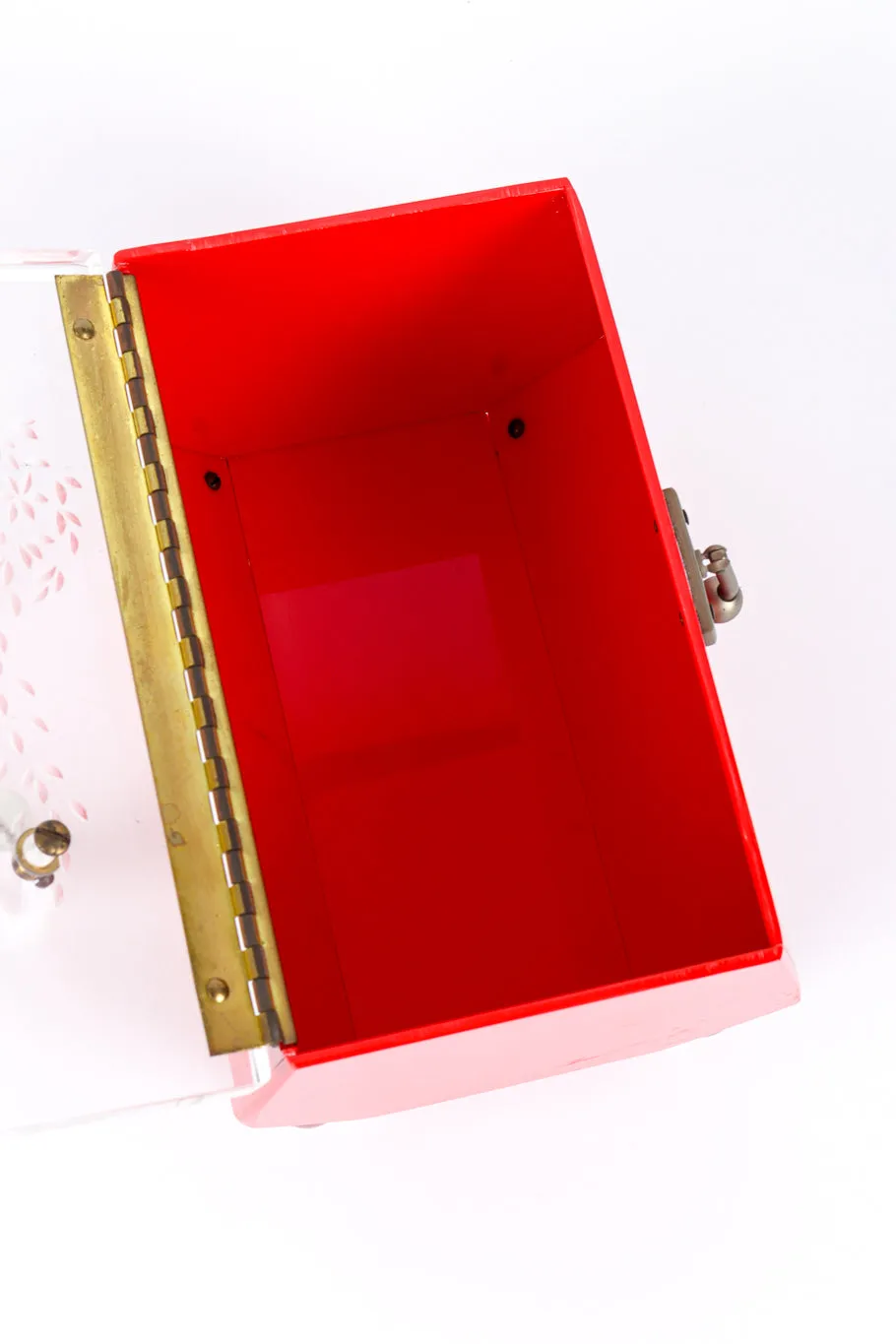 Hexagon Lucite Box Bag