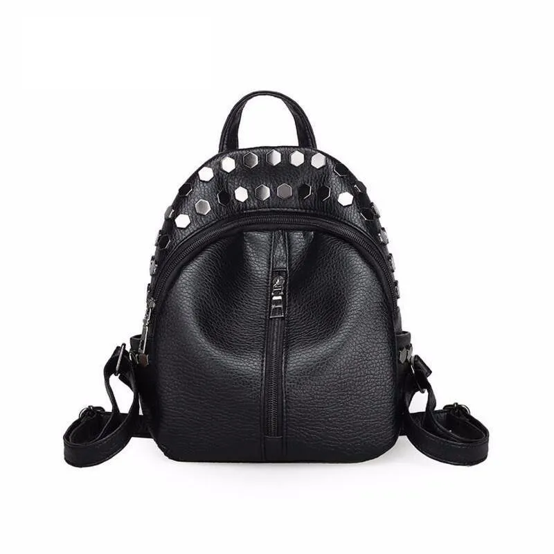 Hexagon Studded Backpack