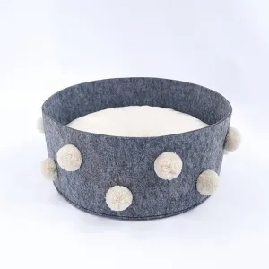 Home Cotton with velvet Cat Bed Basket Nest Cotton Rope Pet Sleeping Bed House Scratching Mat Pad