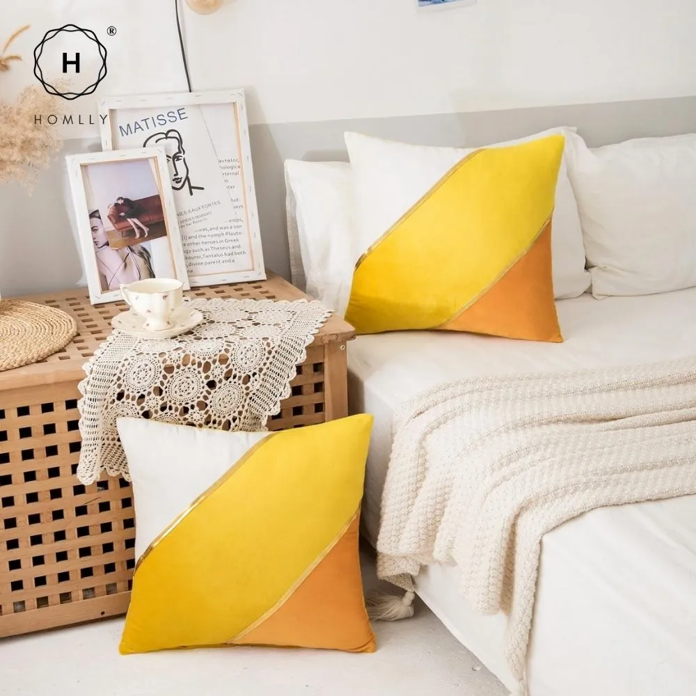 Homlly Ouno Velvet Cushion Cover