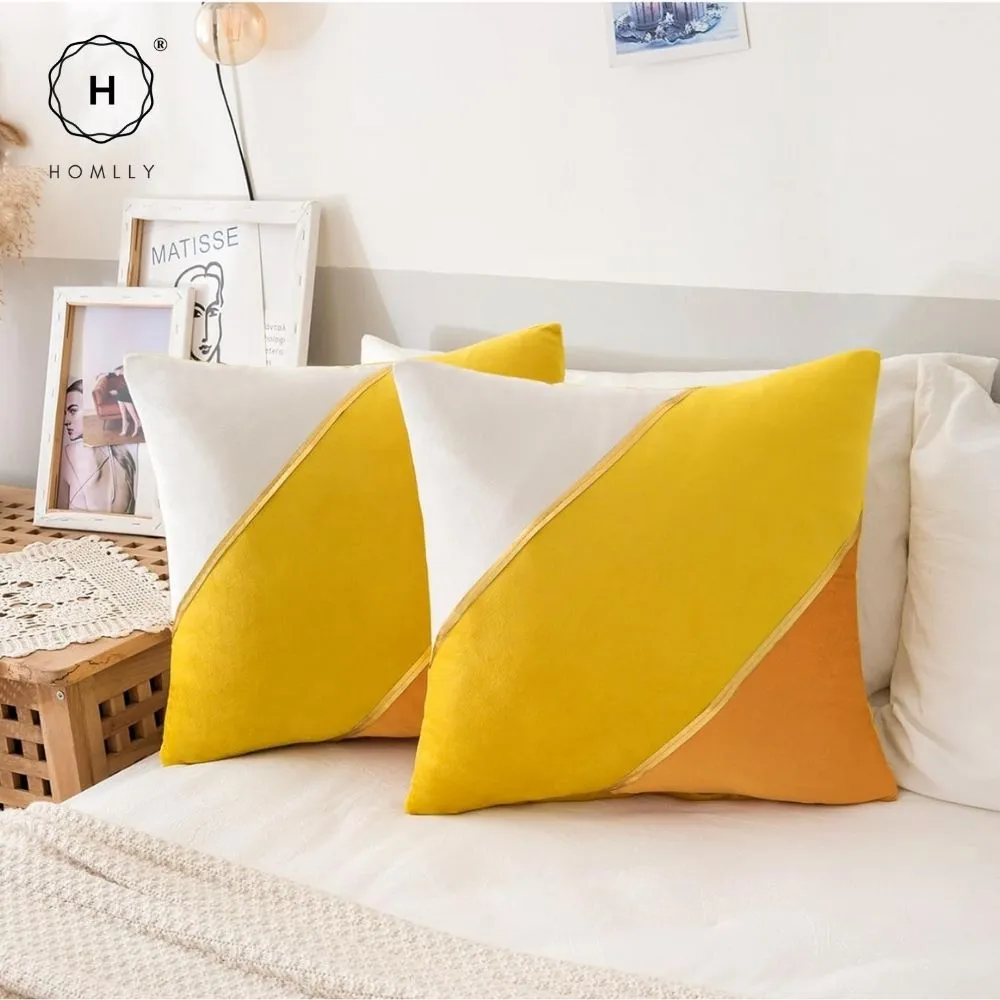 Homlly Ouno Velvet Cushion Cover