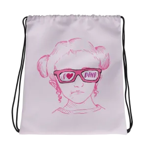 I Love Pink (Esperanza - Raising Dion) Drawstring Bag