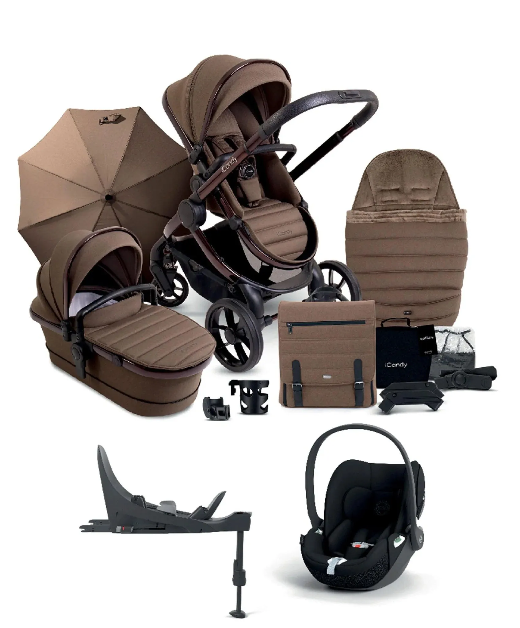 iCandy Peach 7 Complete Pushchair Bundle   Cloud T Car Seat & Base