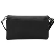 ILI 6696 BLACK FOLD OVER CLUTCH INTERNATIONAL LEATHER INDUSTRIES