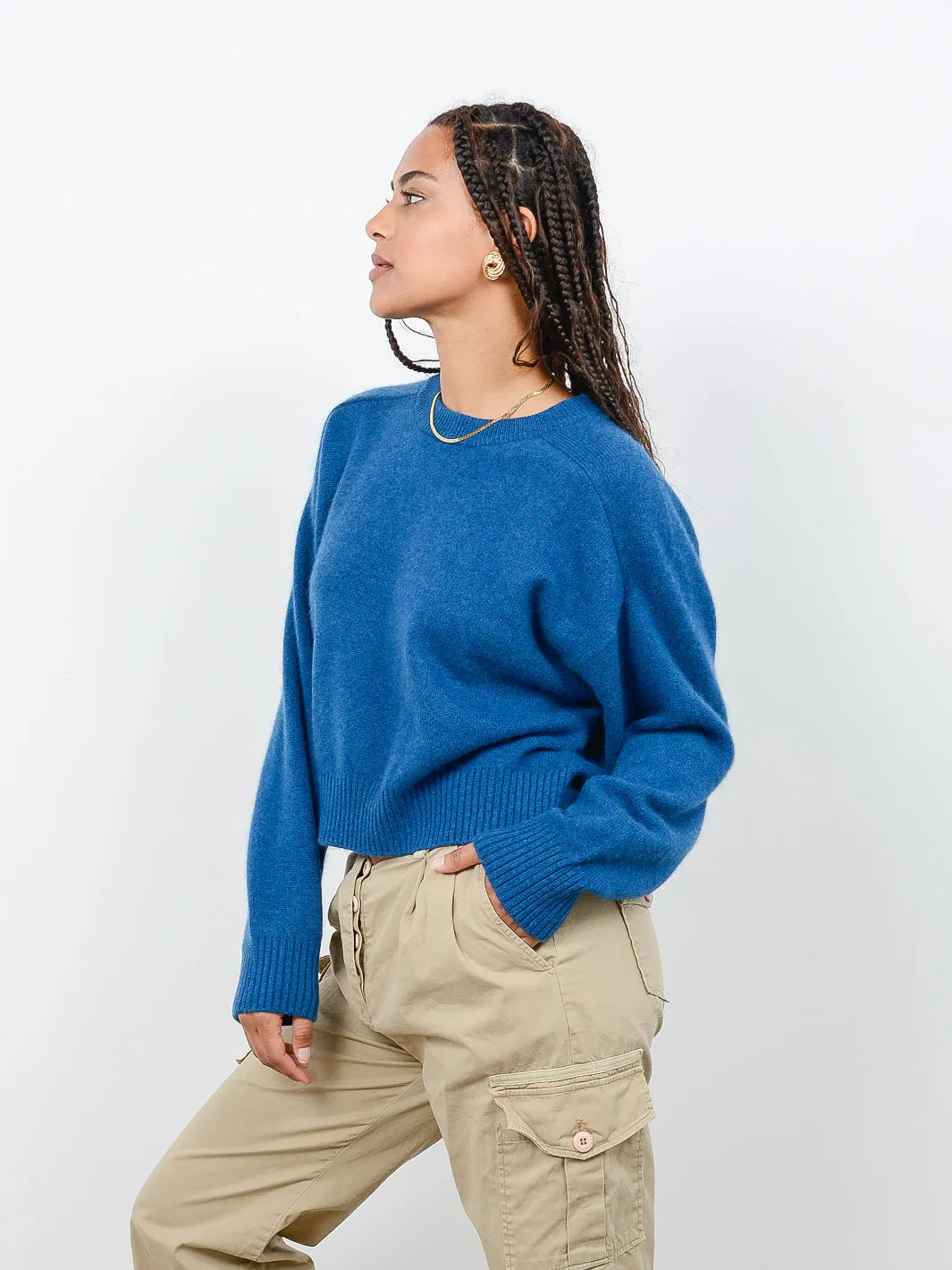 Iliana Cashmere Boxy Crewneck