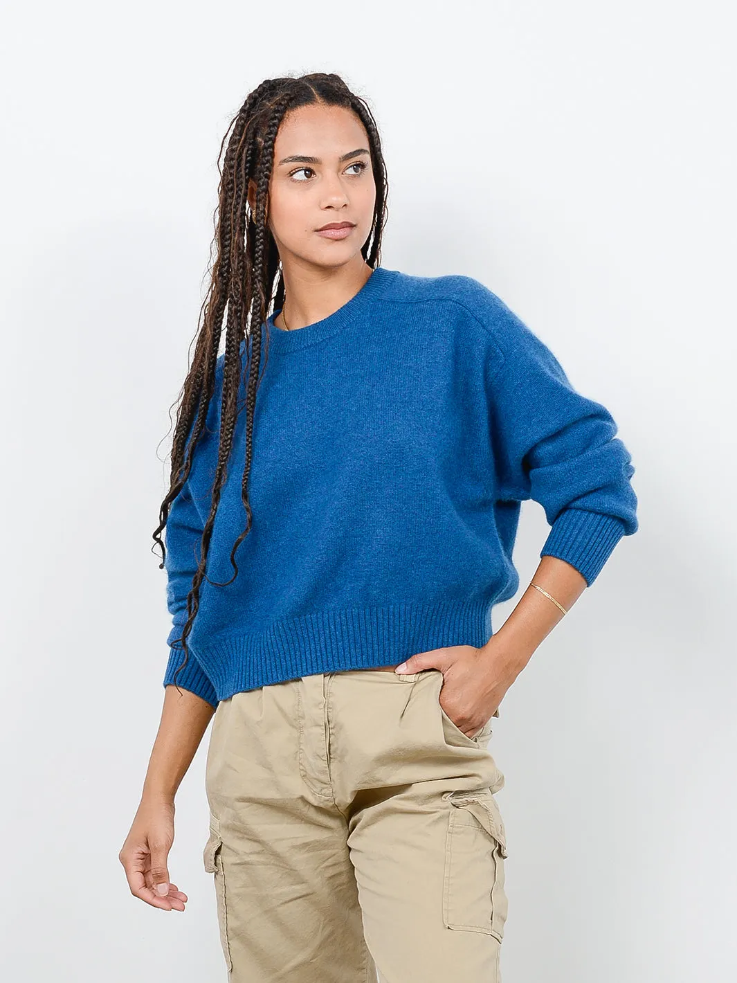 Iliana Cashmere Boxy Crewneck