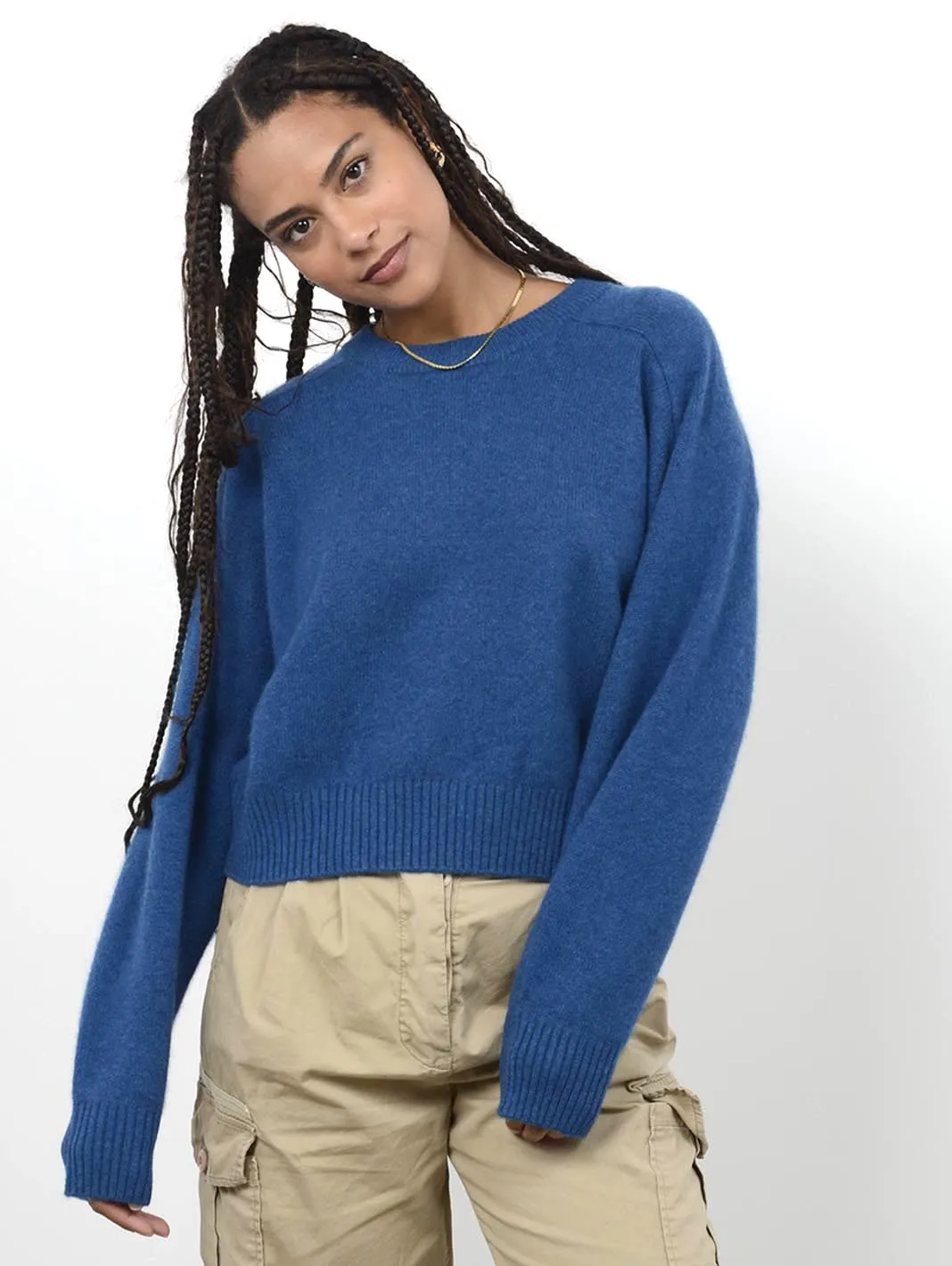 Iliana Cashmere Boxy Crewneck