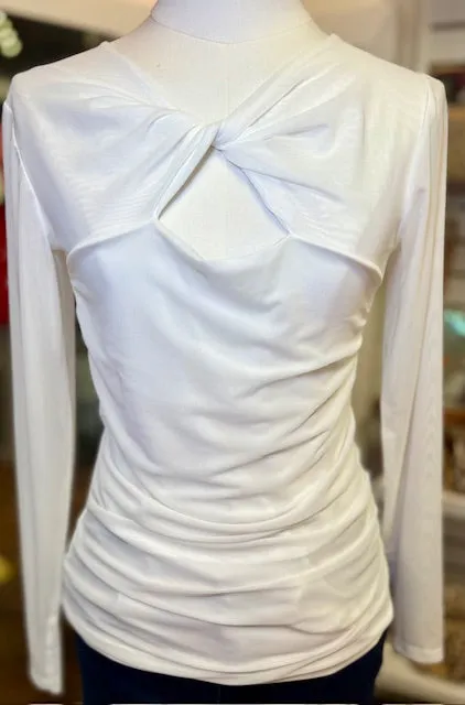 Isle White Mesh Edwina Top