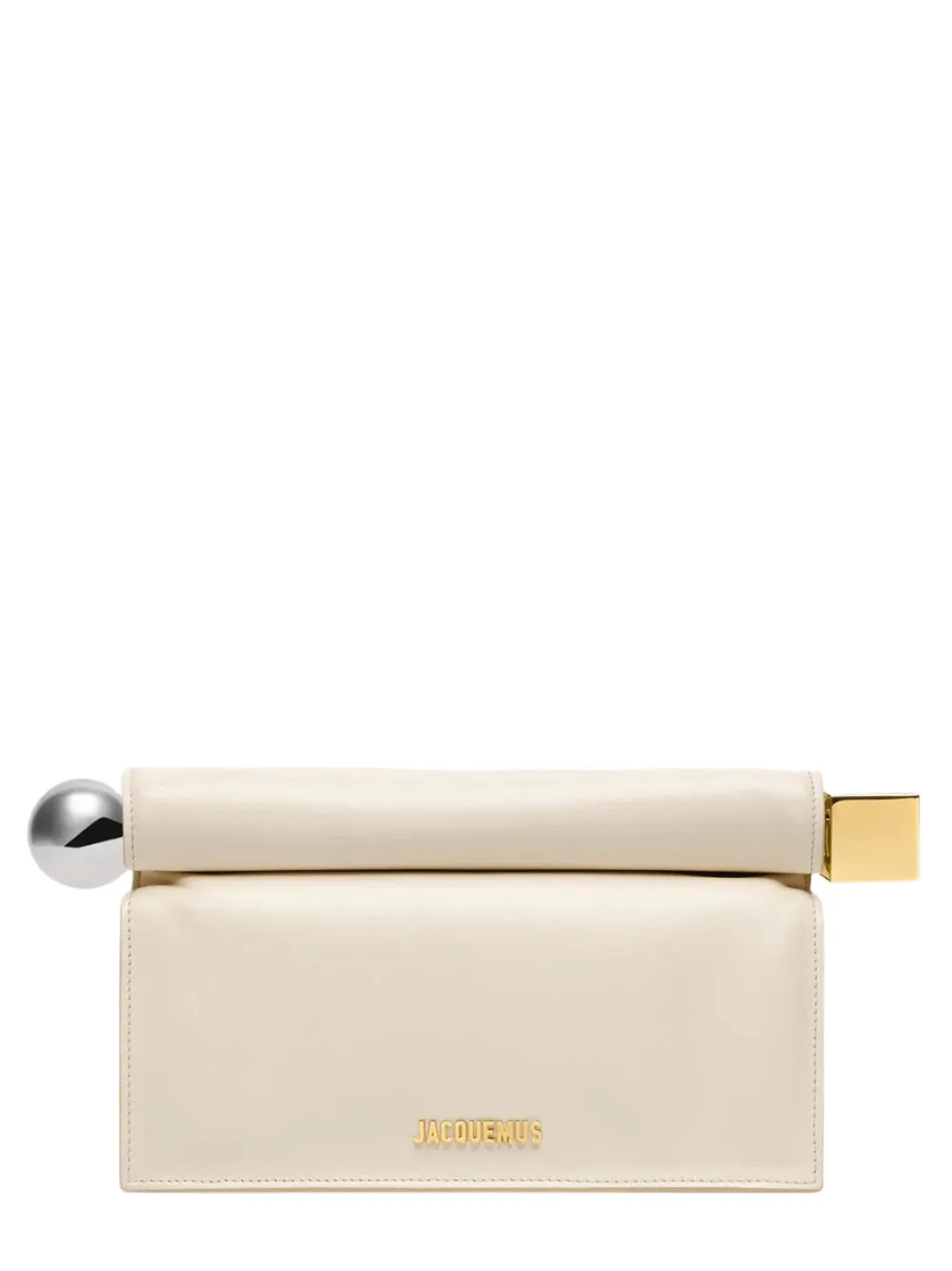 Jacquemus La Pochette Rond Carre in Light Ivory