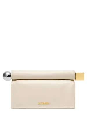 Jacquemus La Pochette Rond Carre in Light Ivory