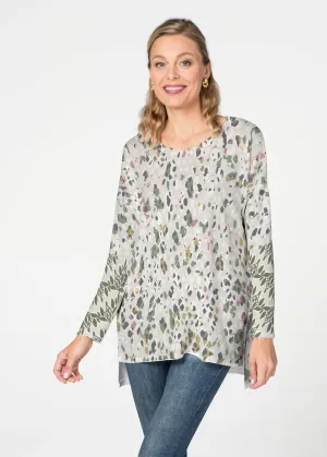 Jazzy Spots (8055) ~ Slouchy Butterknit Top