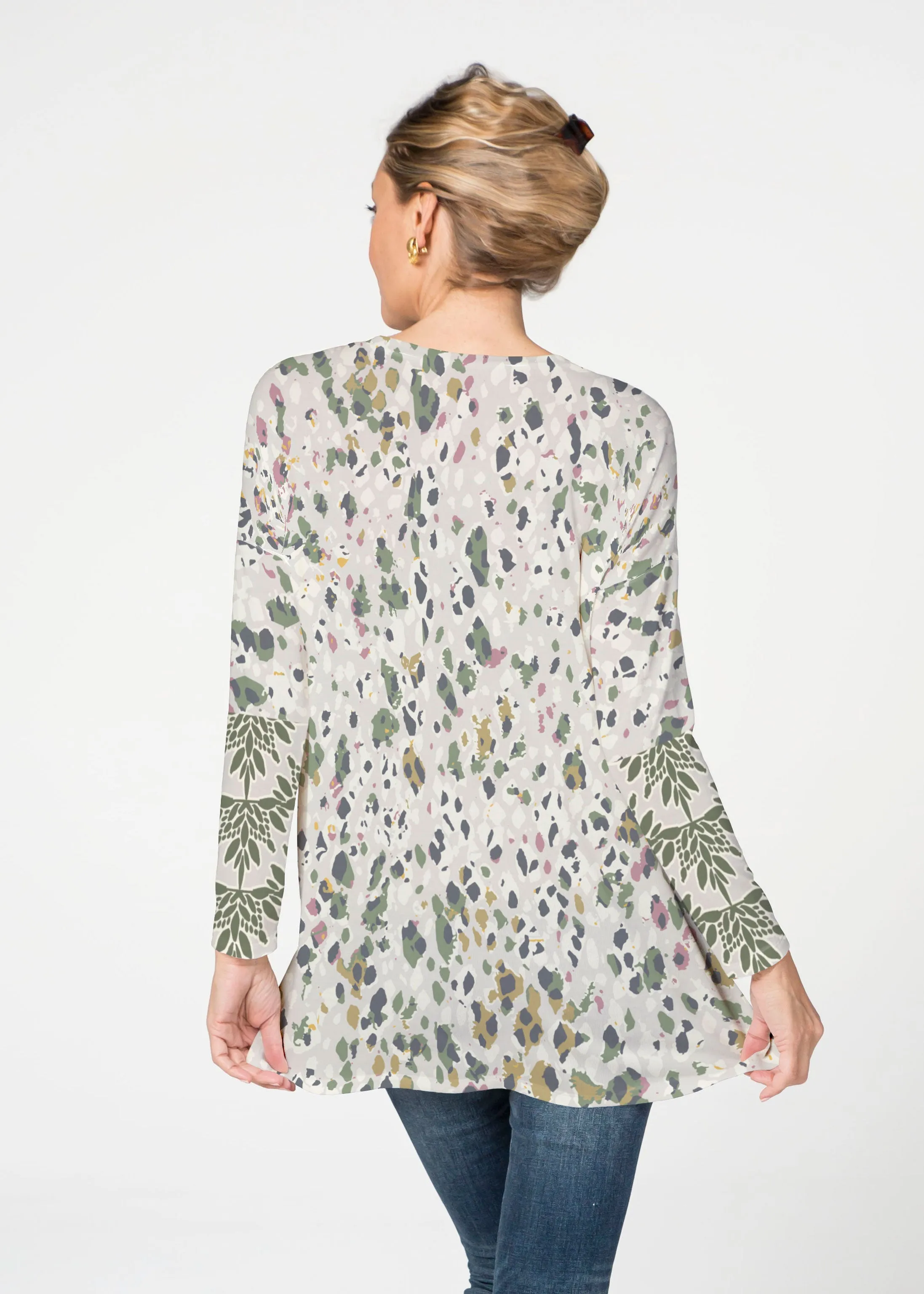 Jazzy Spots (8055) ~ Slouchy Butterknit Top