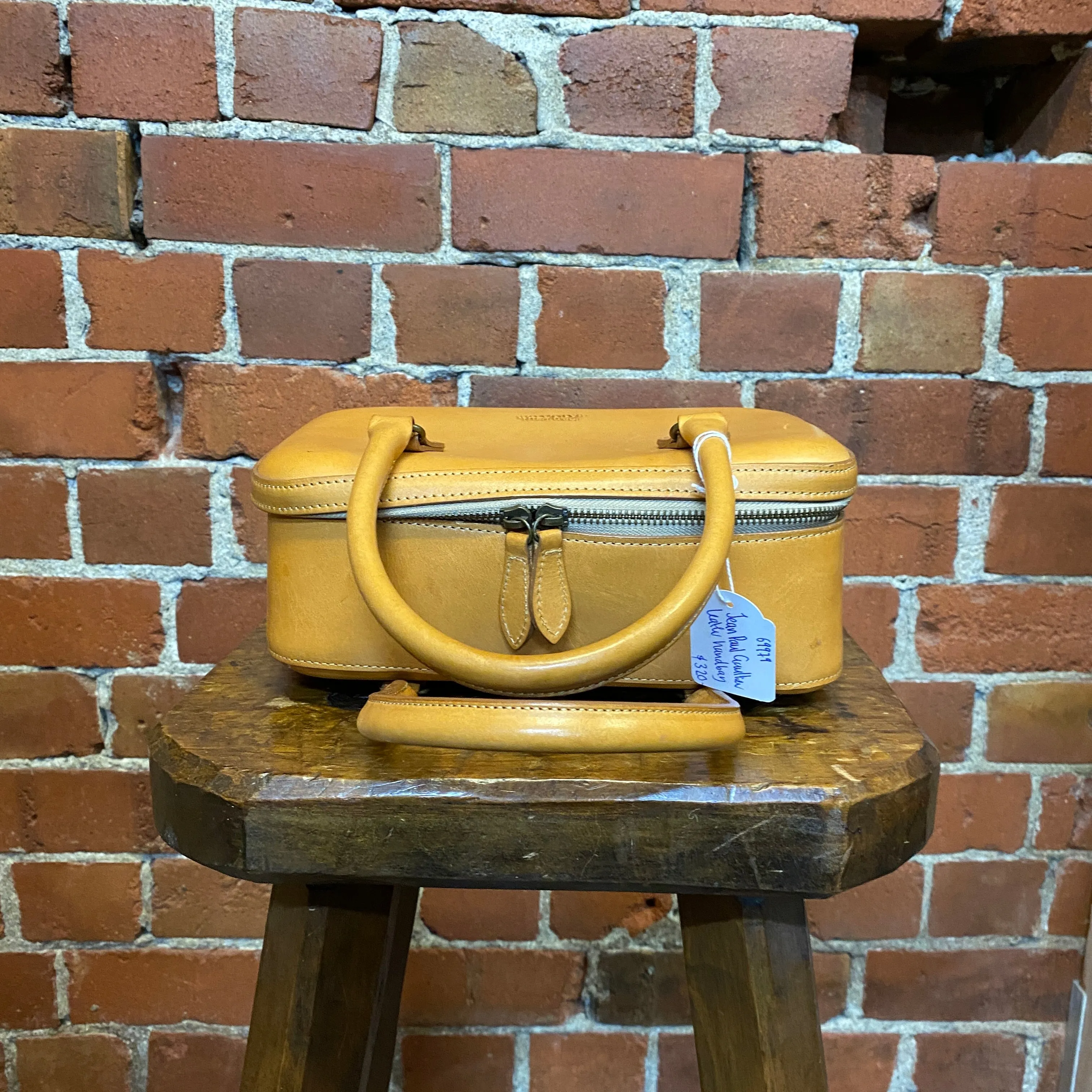 JEAN PAUL GAULTIER 1980s leather handbg