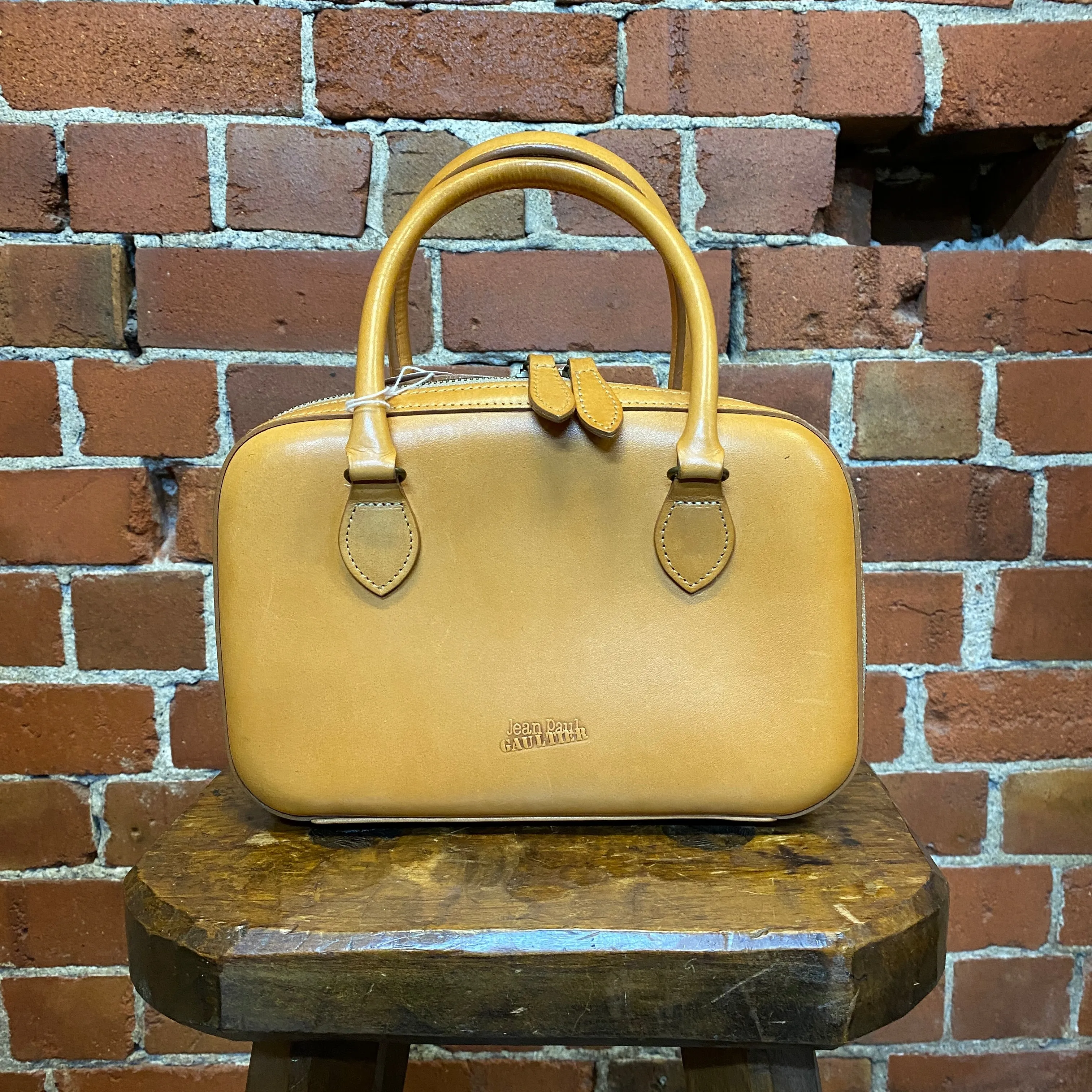 JEAN PAUL GAULTIER 1980s leather handbg