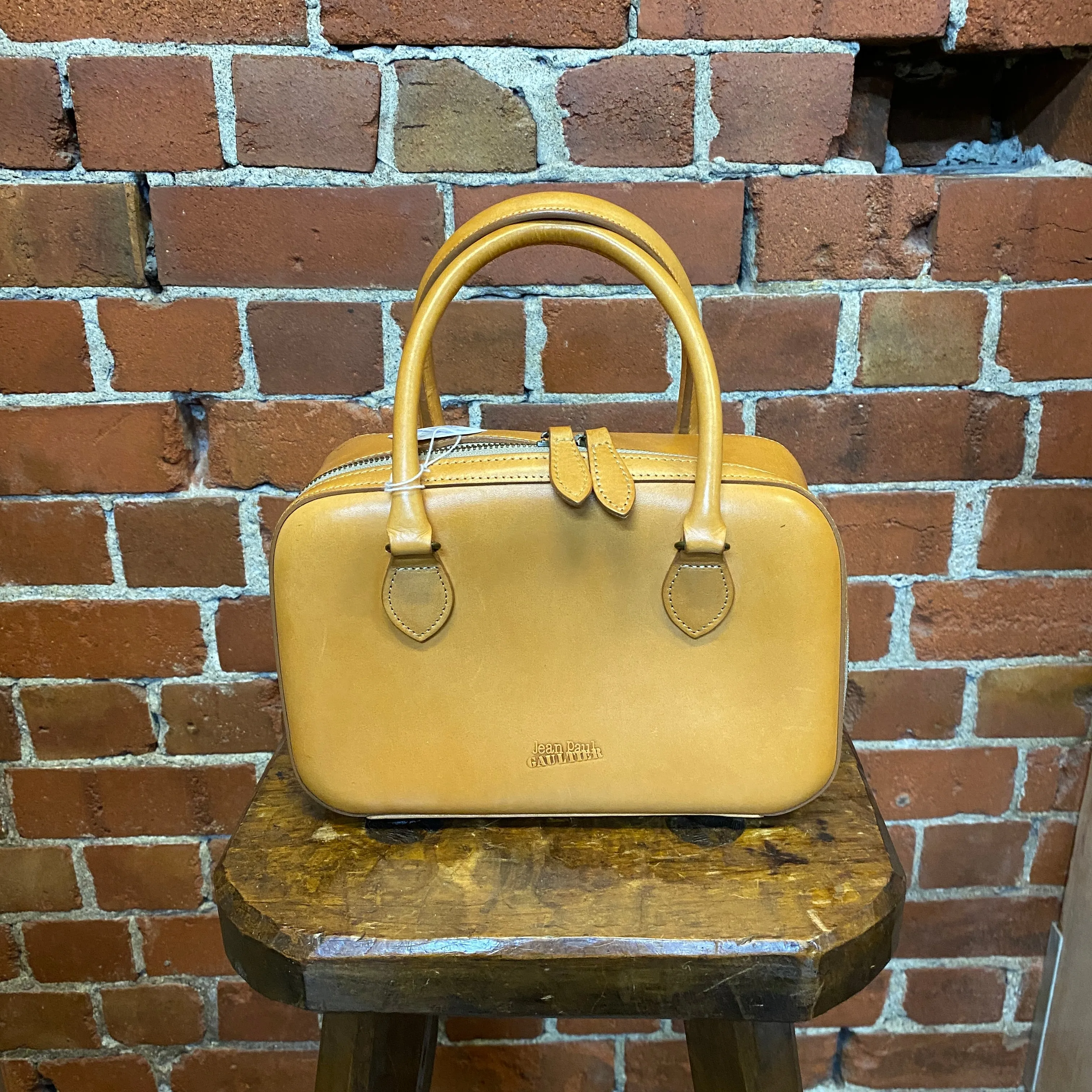 JEAN PAUL GAULTIER 1980s leather handbg