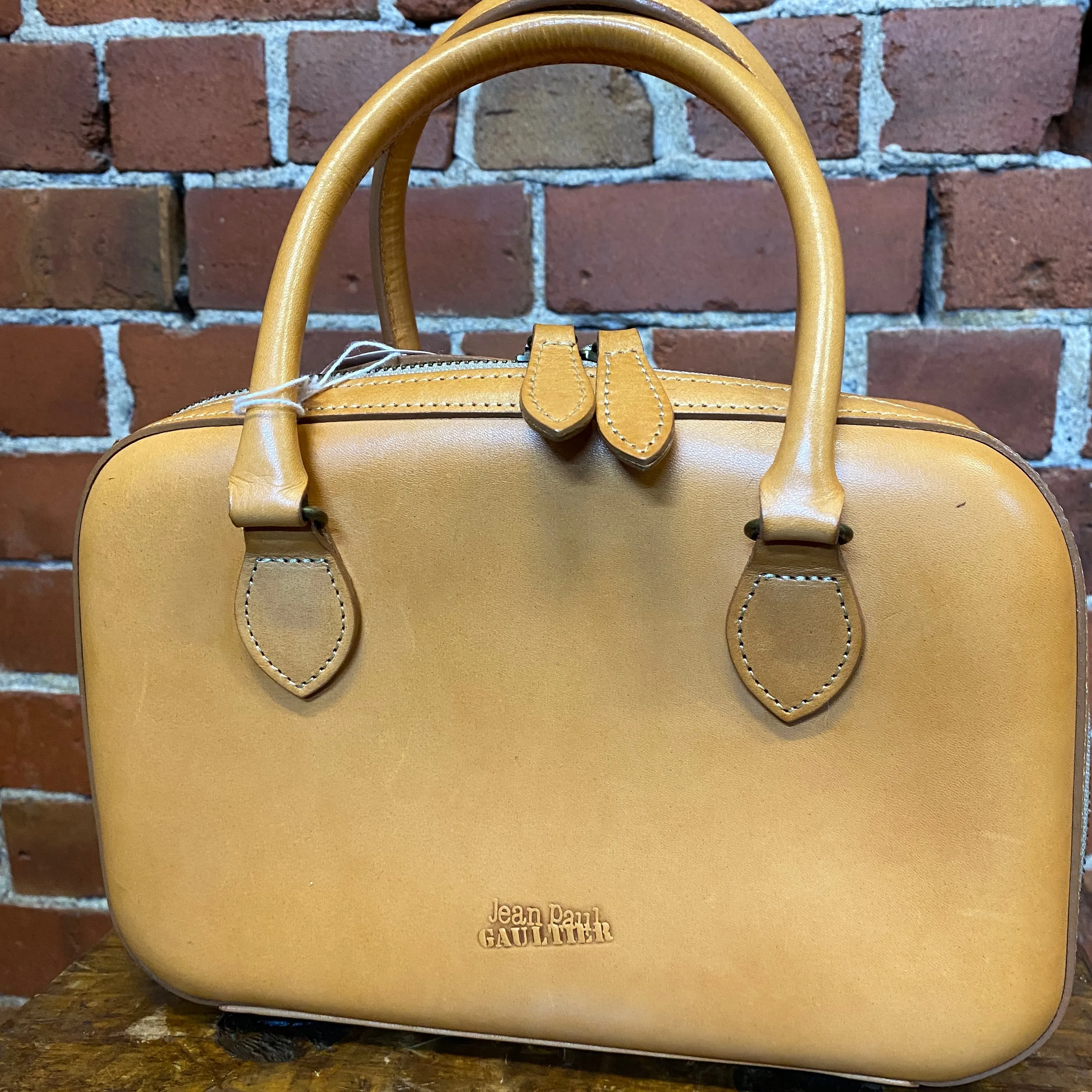 JEAN PAUL GAULTIER 1980s leather handbg