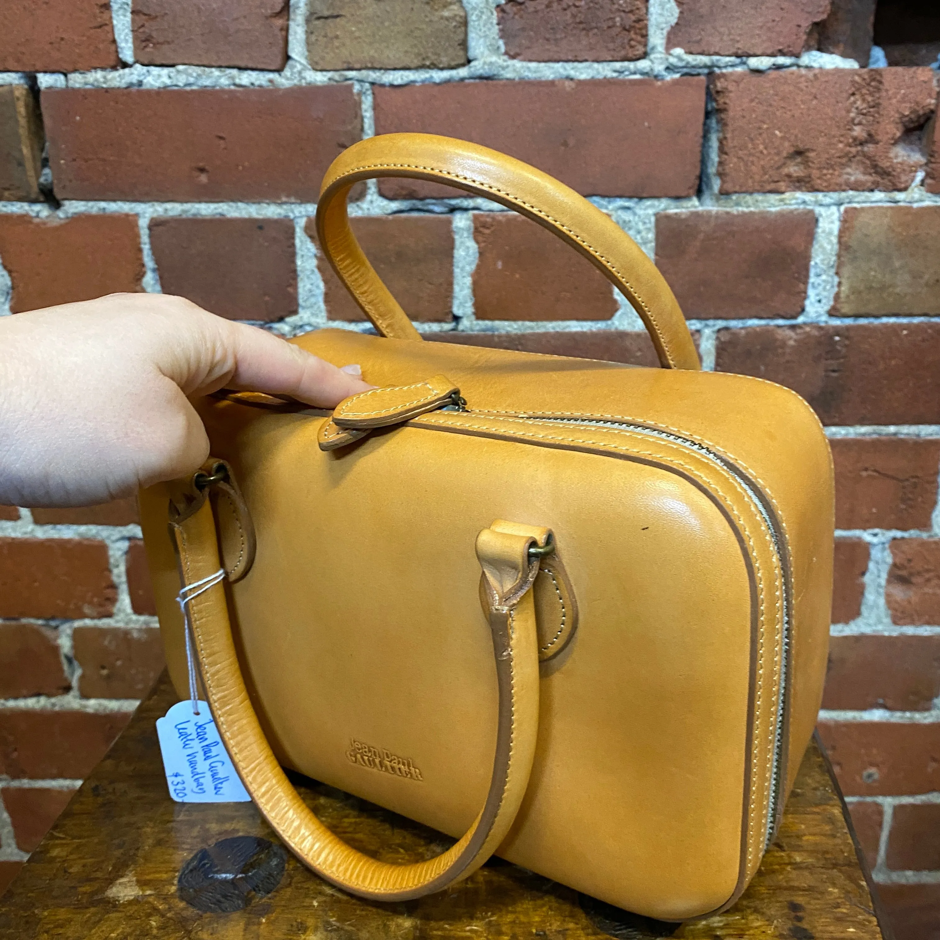 JEAN PAUL GAULTIER 1980s leather handbg