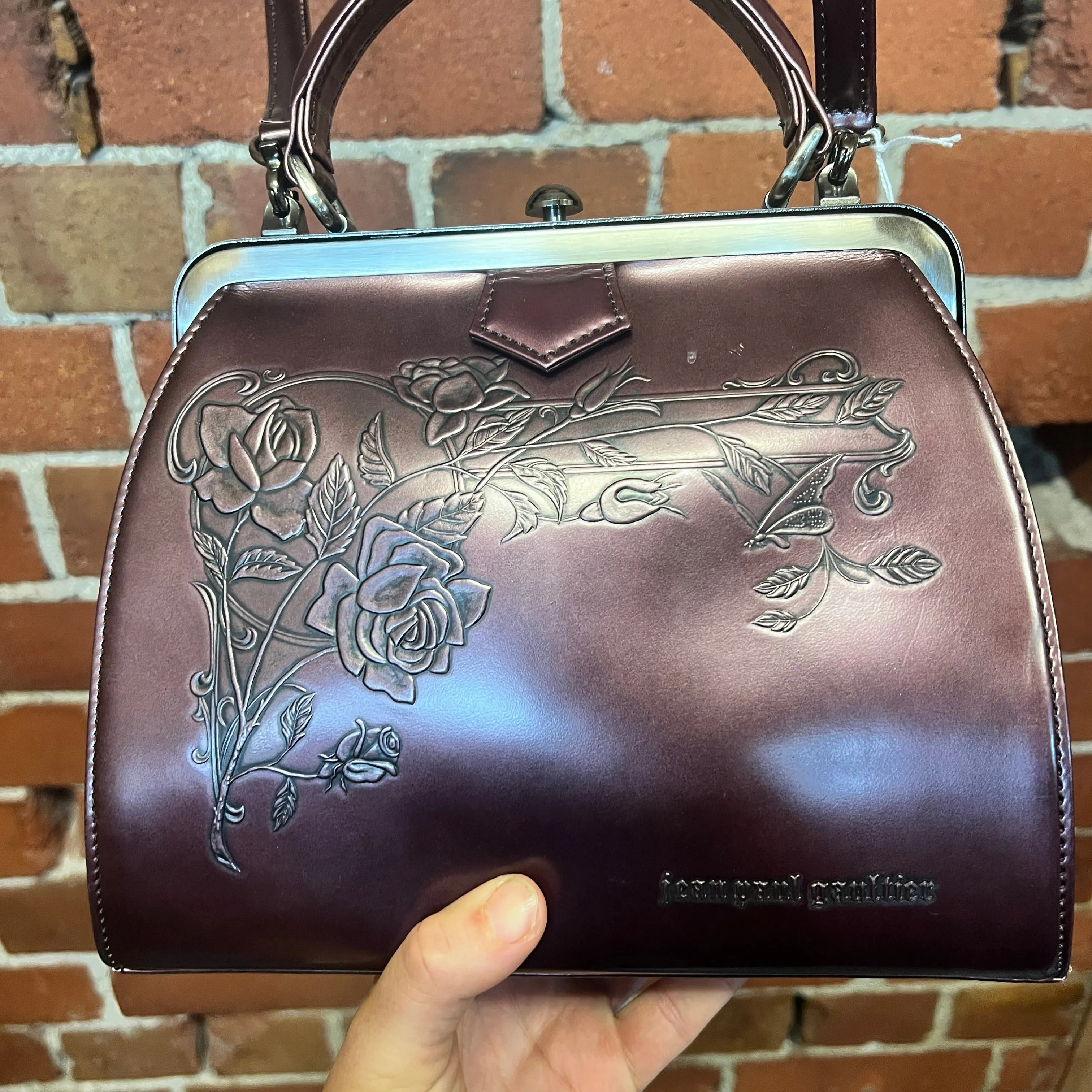 JEAN PAUL GAULTIER 1990's embossed handbag