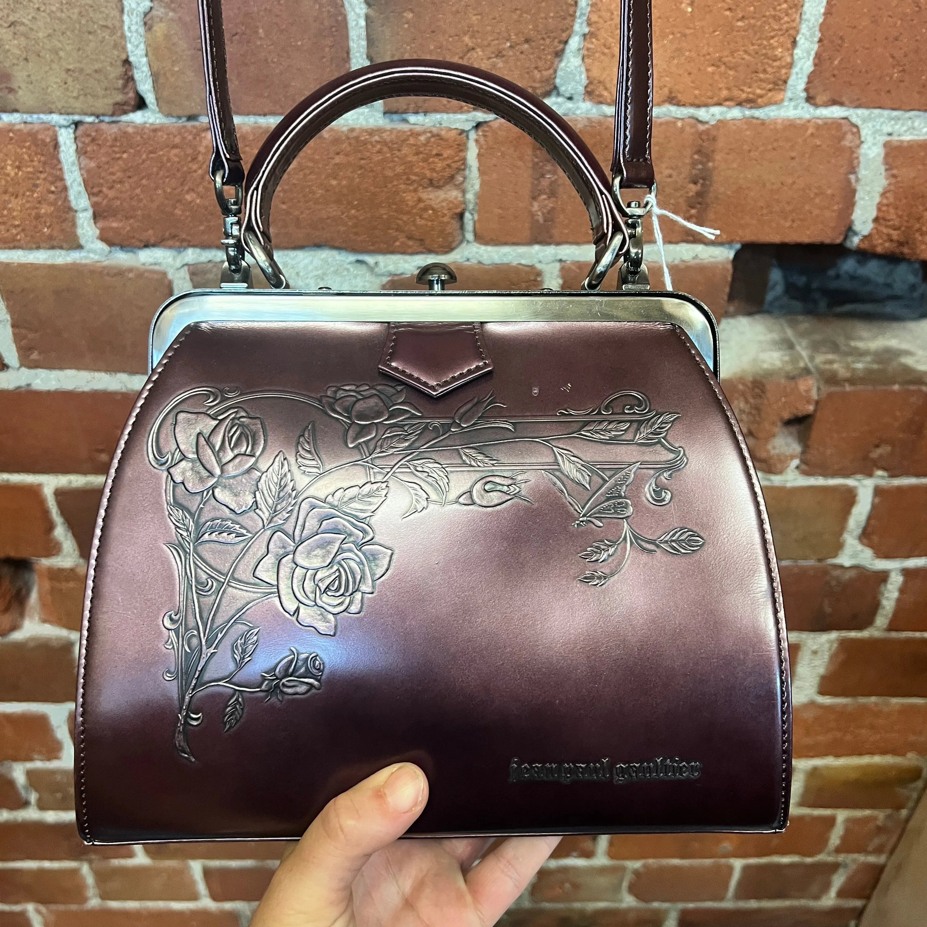 JEAN PAUL GAULTIER 1990's embossed handbag