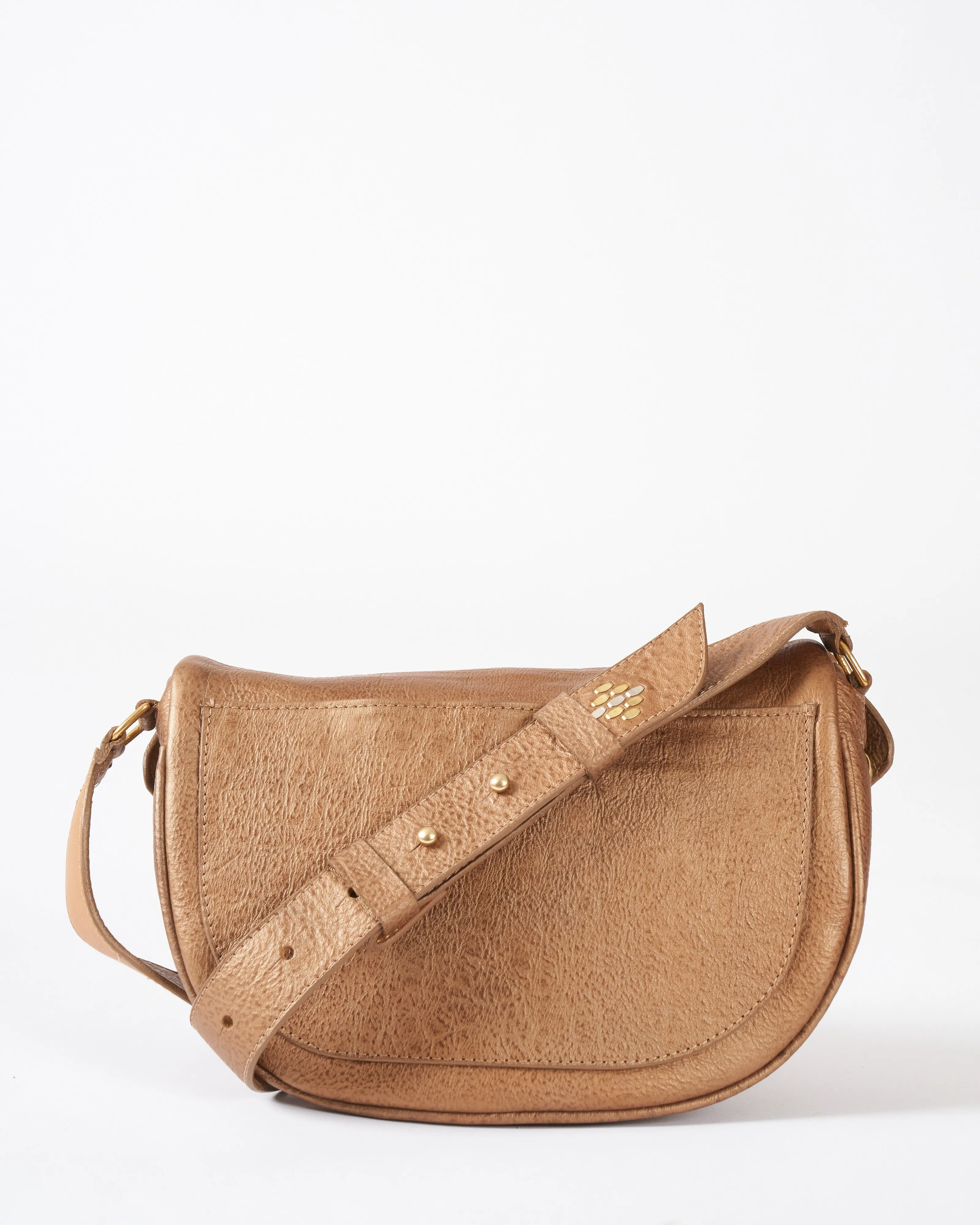 jem crossbody - bronze nappa