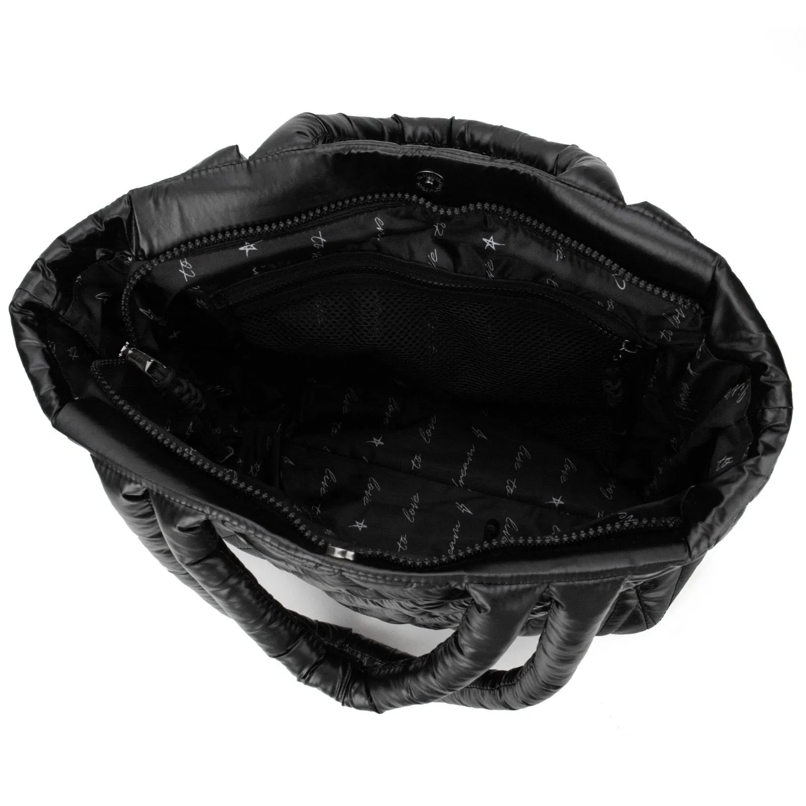 Joaquina PWR Puffer Bag | Negro Brillante