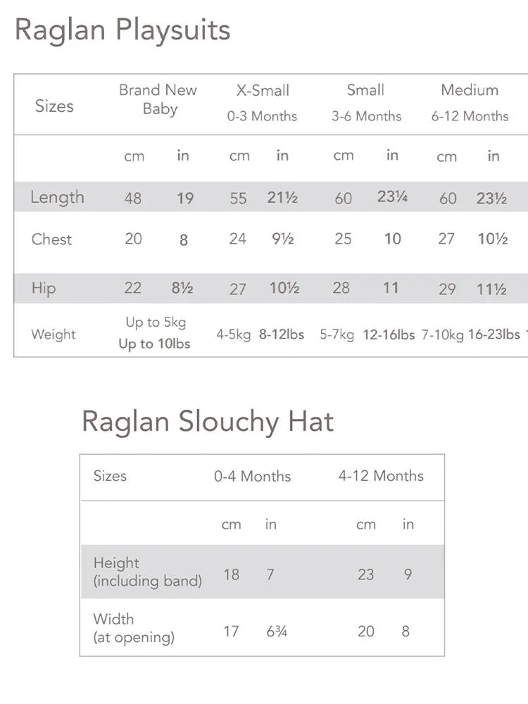 Juddlies - Organic Denim Blue Slouchy Baby Hats - Raglan Collection - Pack of 2 - 0-4M